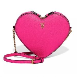 Victoria's Secret Fuchsia Heart Crossbody Bag